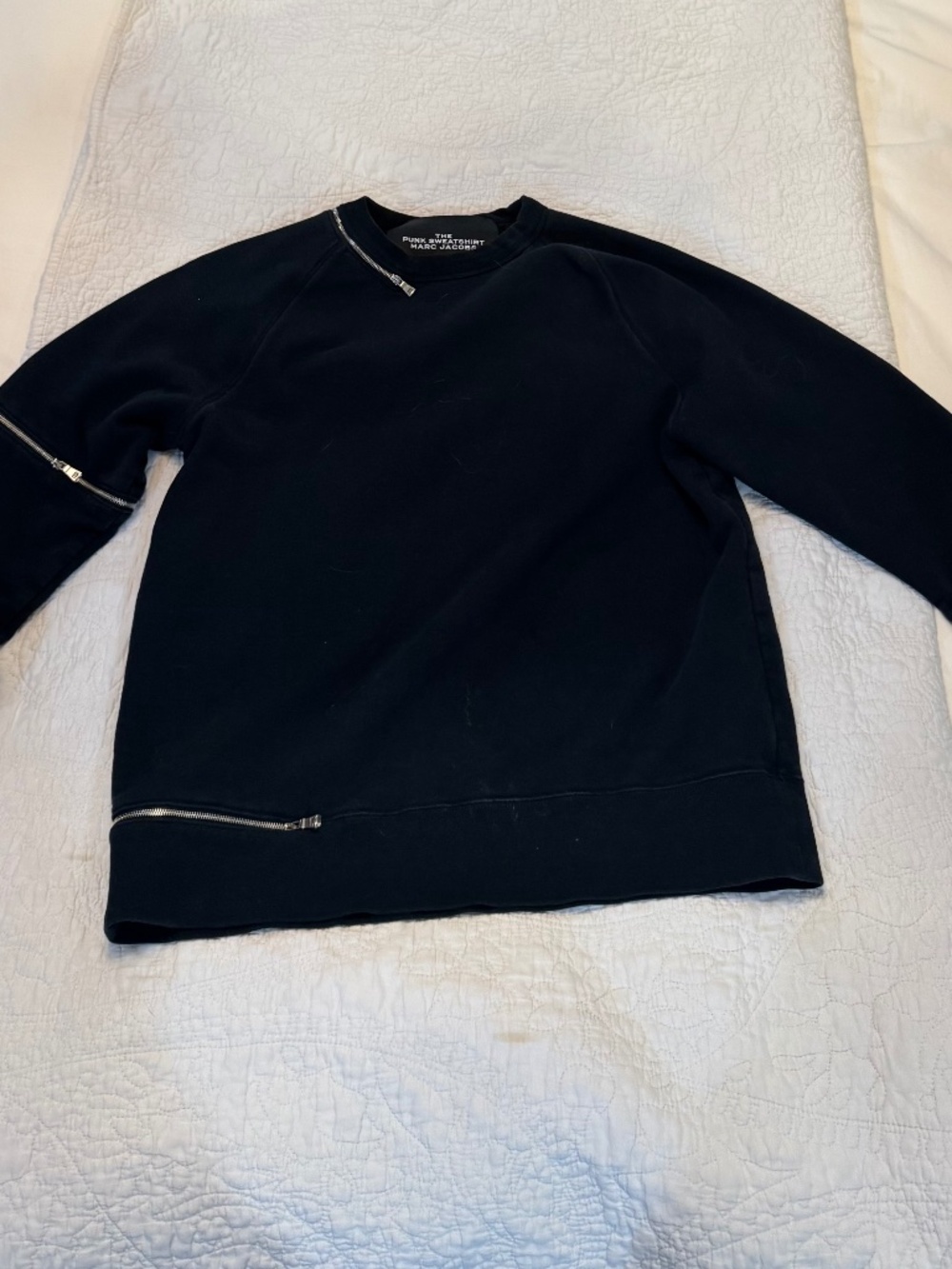 Marc Jacobs the punk sweatshirt in faded black
